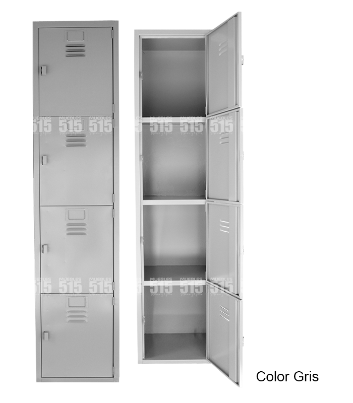 Locker Metálico Estándar 4 Puertas - muebles515.com